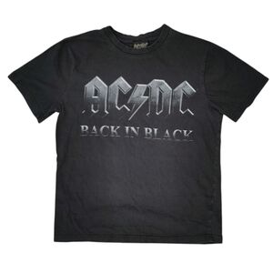 Vtg 2011 AC/DC Back in Black Graphic Print T-Shirt Medium